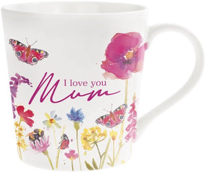 I Love You, Mum Floral Mug