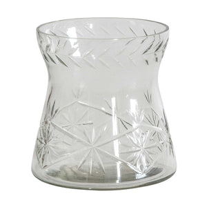 Bauzon Clear Crystal Cut Vase